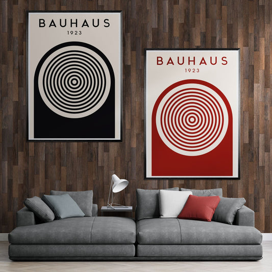 Framed Wall Art for Living Room Bauhaus