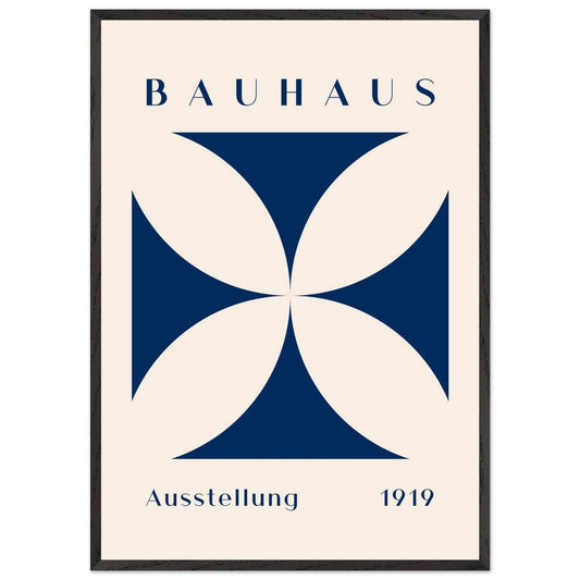 Bauhaus Exhibition 1919 - Navy Cream - Vibrantwalls