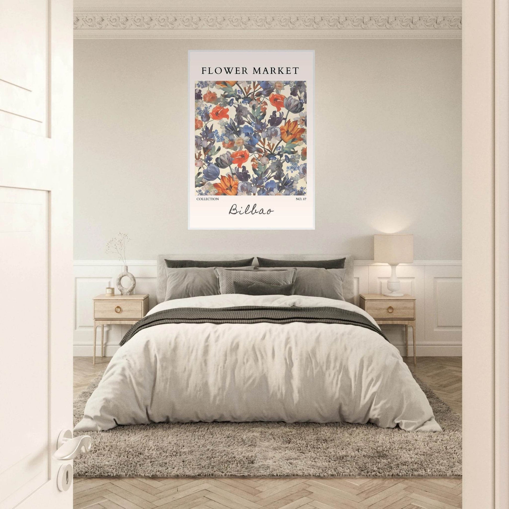 Bilbao Flower Market Elegant Vibrant Botanical - Wall Art - Vibrantwalls