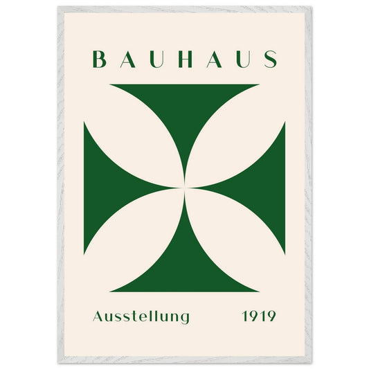 Deep Green Cream Bauhaus 1919 - Vibrantwalls