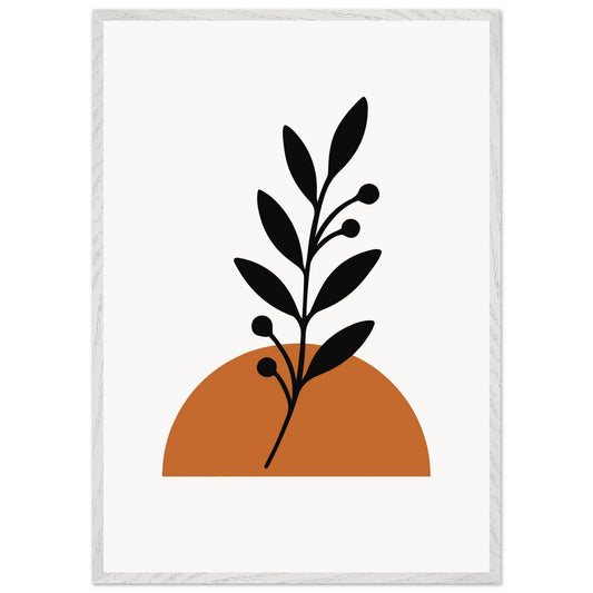 Minimalist Botanical Sunset - Vibrantwalls