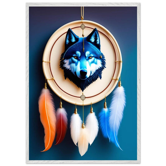 Mystic Wolf Dreamcatcher - Vibrantwalls