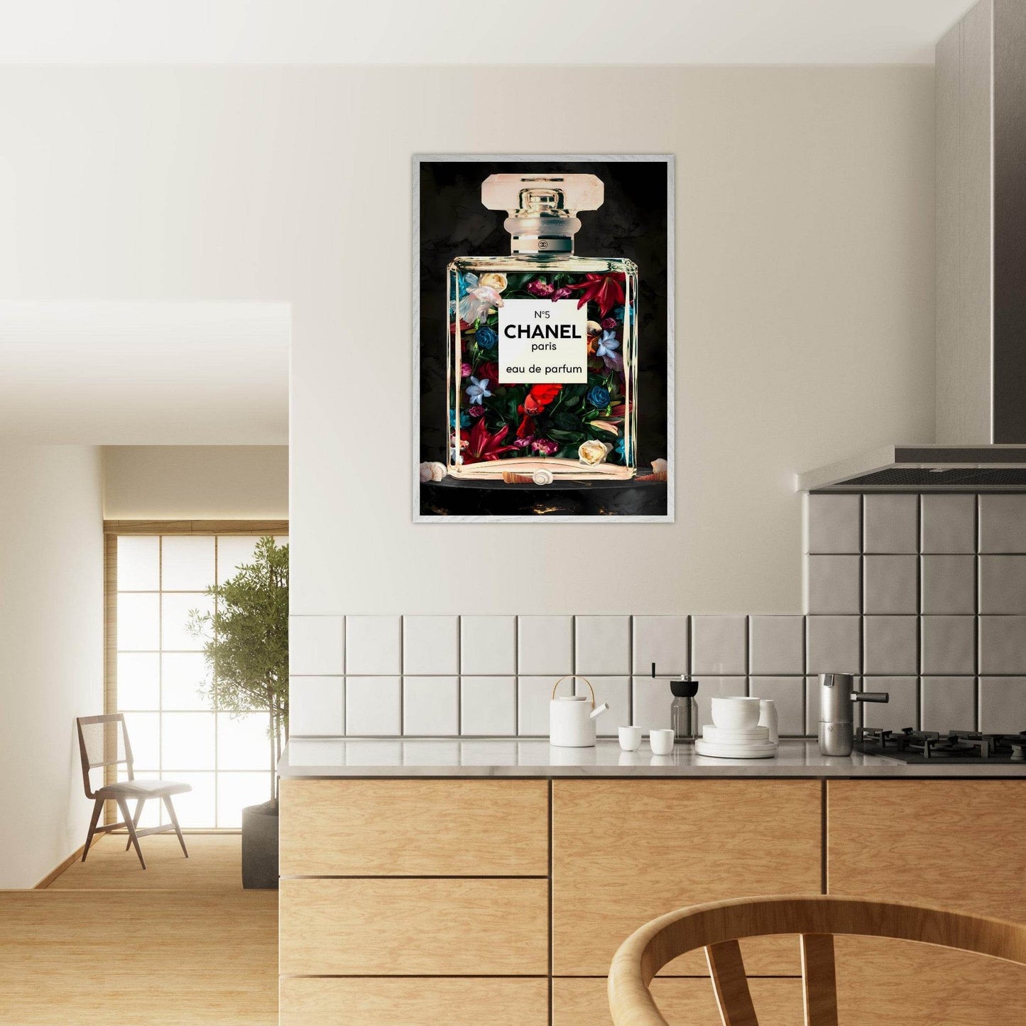 Flowers Chanel Perfume Wall Art  - Vibrantwalls
