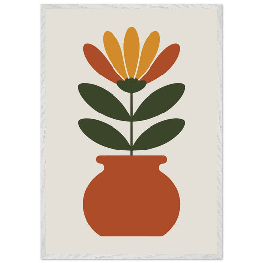 Floral Pot Art - Vibrantwalls