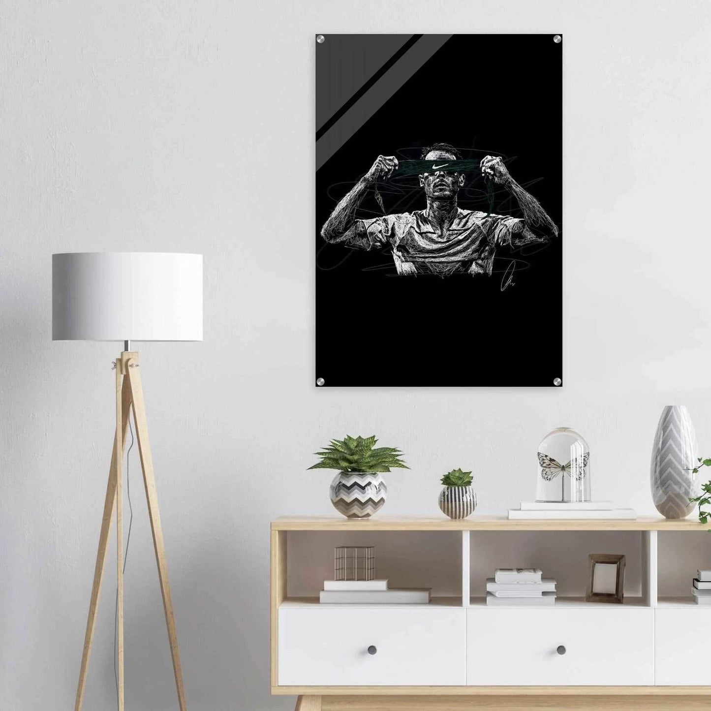 Connor McGregor Scribble Art Acrylic Print – Dynamic, Glossy, Modern Wall Decor in Various Sizes
