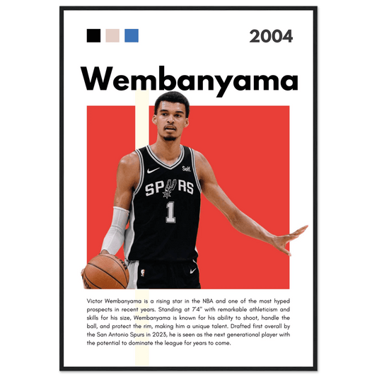 Victor Wembanyama Wemby Spurs Modern Art Print - Vibrantwalls