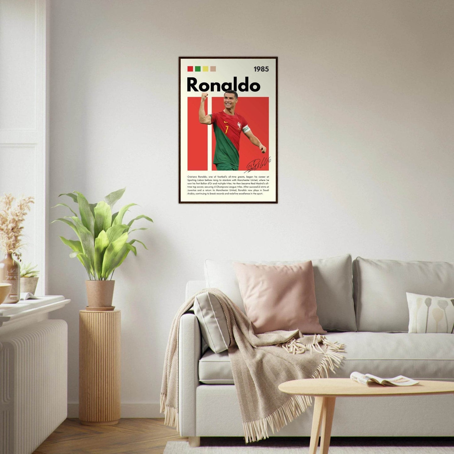 Cristiano Ronaldo Portugal Soccer Framed Football Poster Vibrantwalls