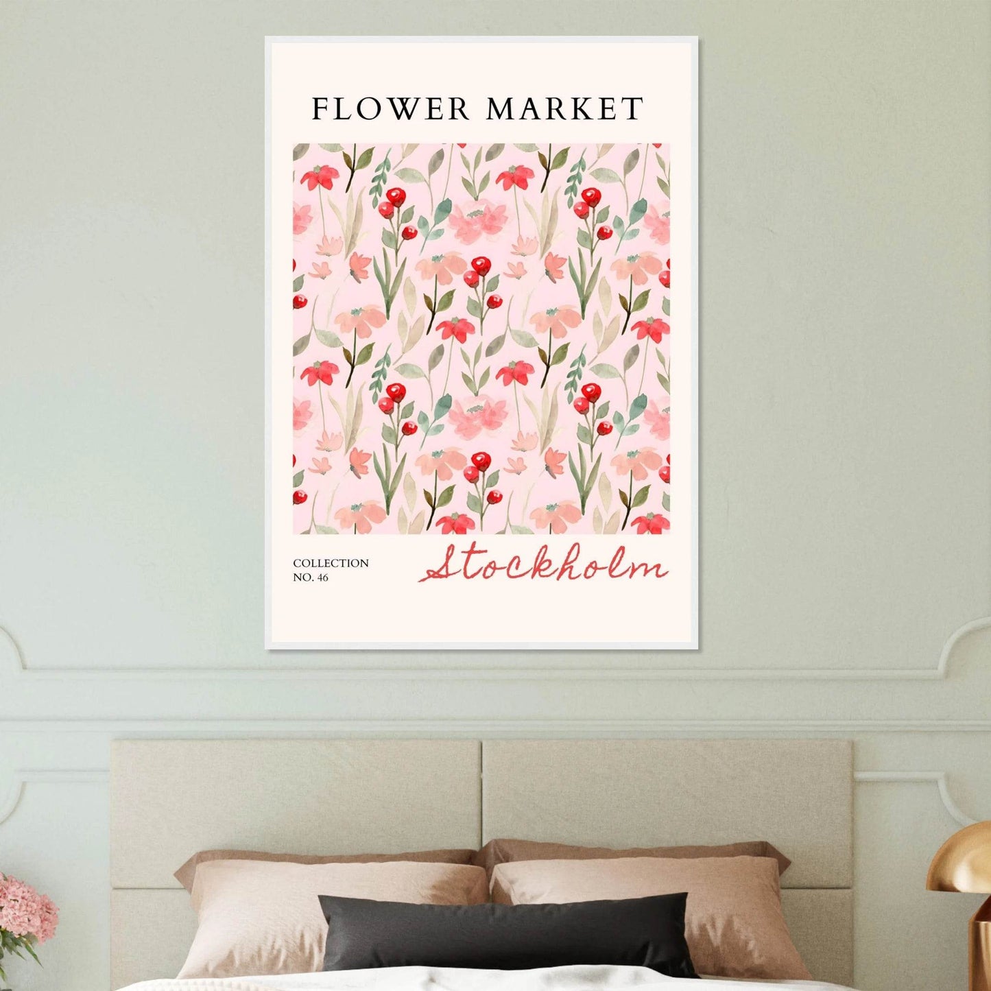 Stockholm Flower Market Whimsical Watercolor Florals - Wall Art - Vibrantwalls