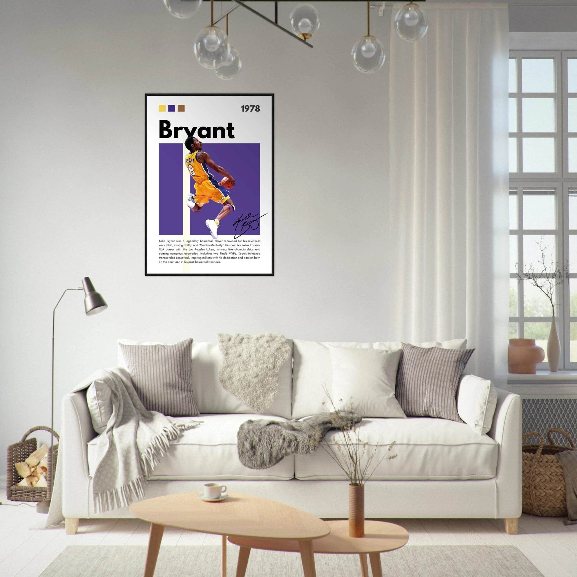 Kobe Bryant Black Mamba Lakers Vintage Poster - Vibrantwalls