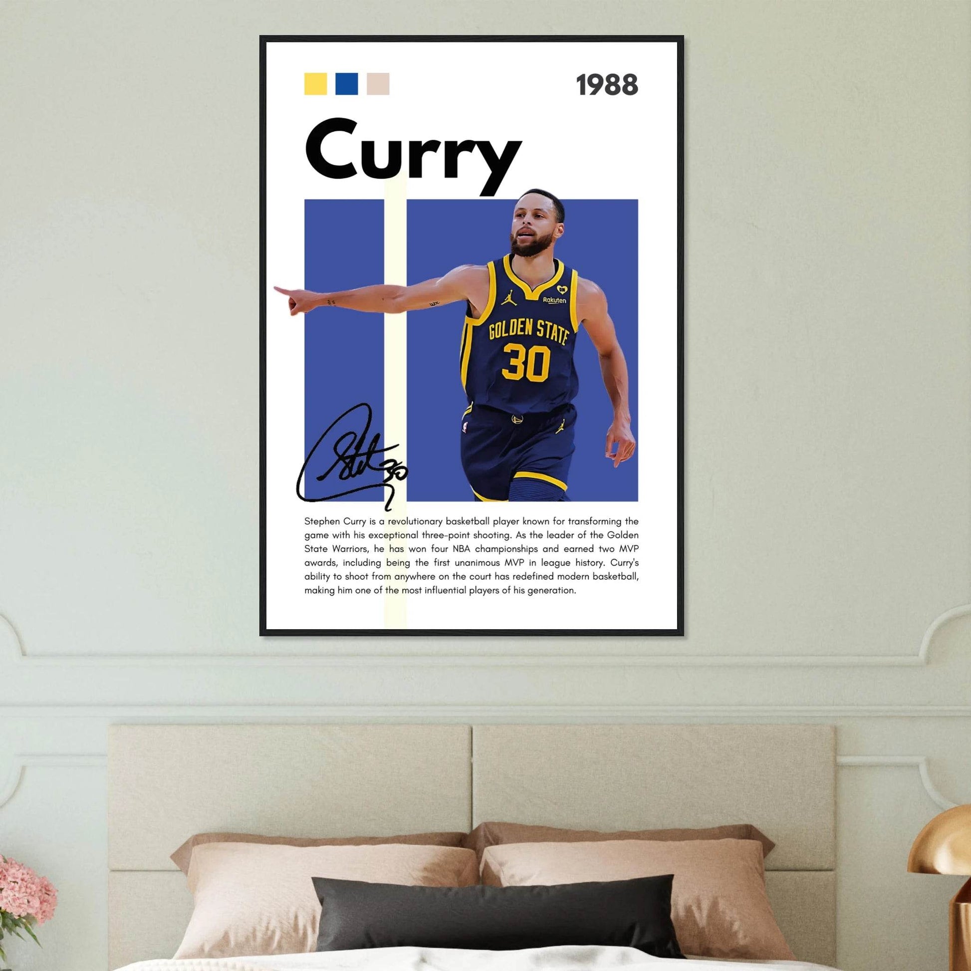 Stephen Curry Chef Curry Warriors Framed Poster - Vibrantwalls