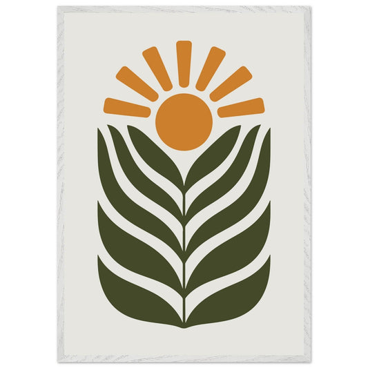 Desert Sun & Plant - Vibrantwalls