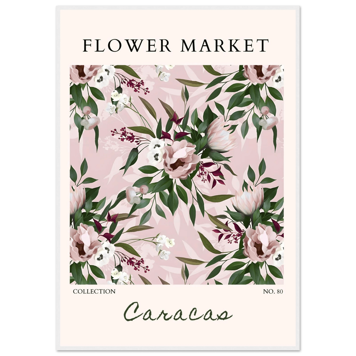 Blush Floral Dream Framed Poster - Vibrantwalls