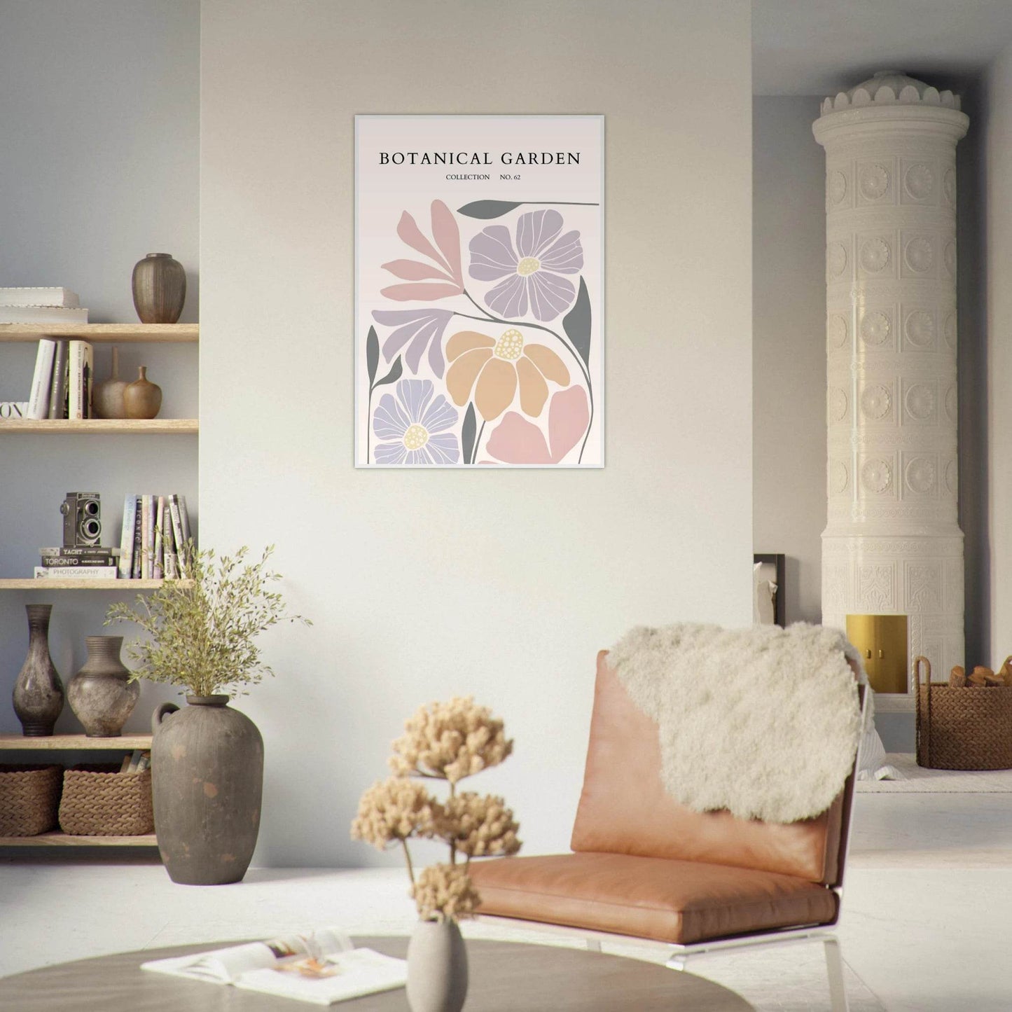 Botanical Garden Framed Posters – Soft Hues & Abstract Floral Prints | Ready-to-Hang Wall Art - Vibrantwalls