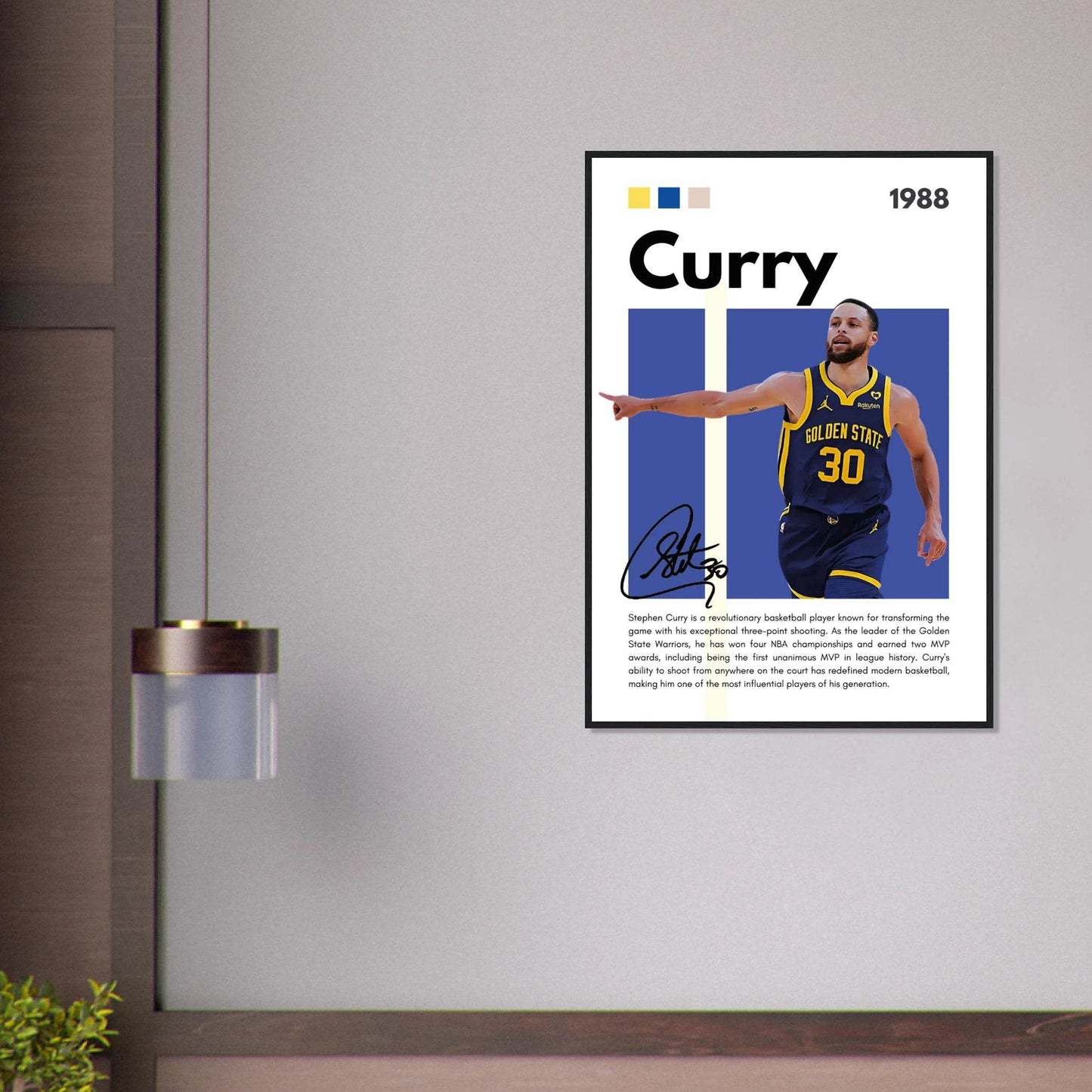 Stephen Curry Chef Curry Warriors Framed Poster - Vibrantwalls