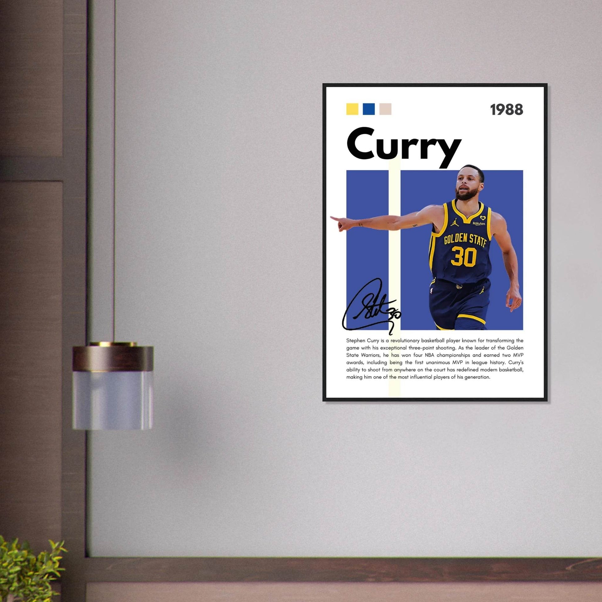 Stephen Curry Chef Curry Warriors Framed Poster - Vibrantwalls