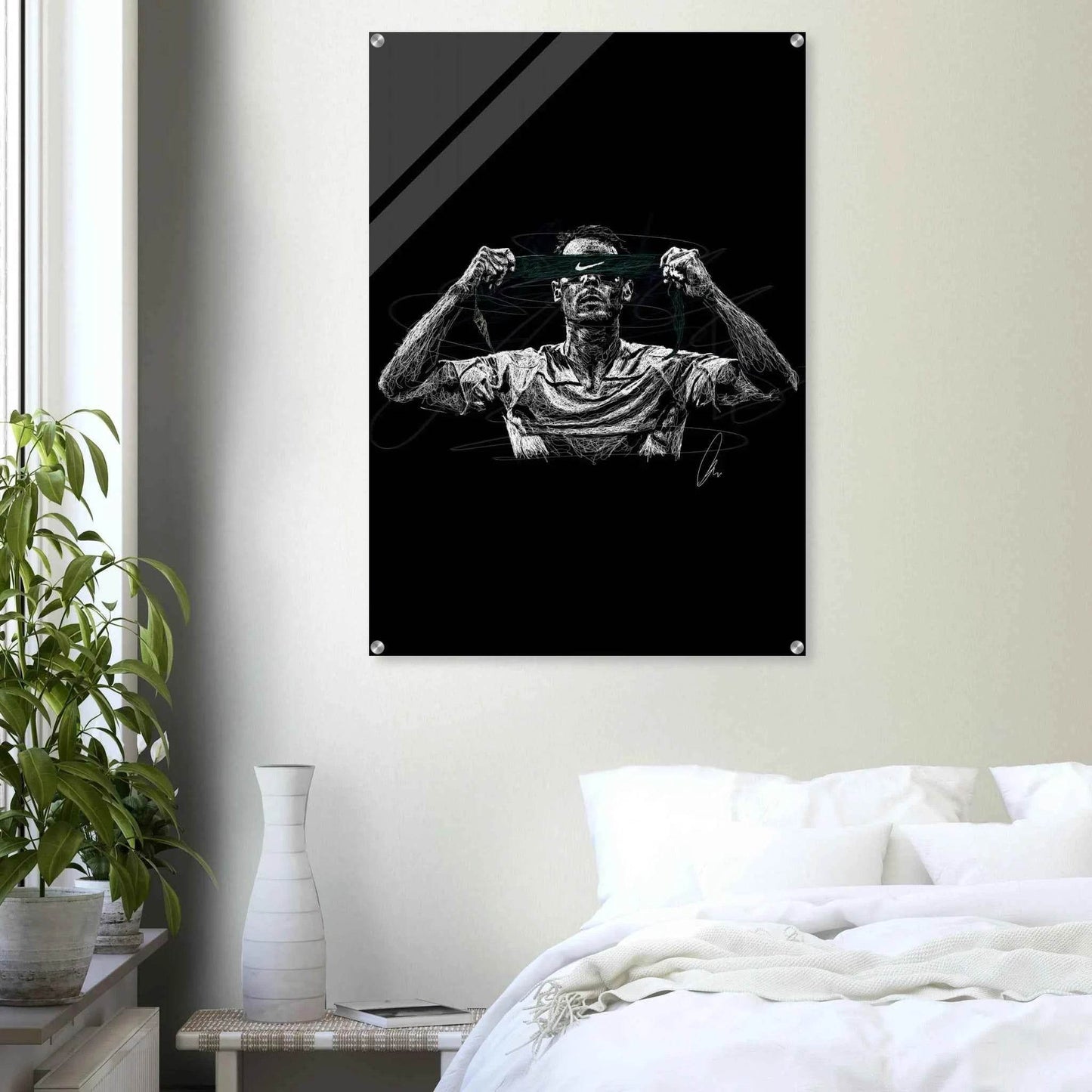 Connor McGregor Scribble Art Acrylic Print – Dynamic, Glossy, Modern Wall Decor in Various Sizes