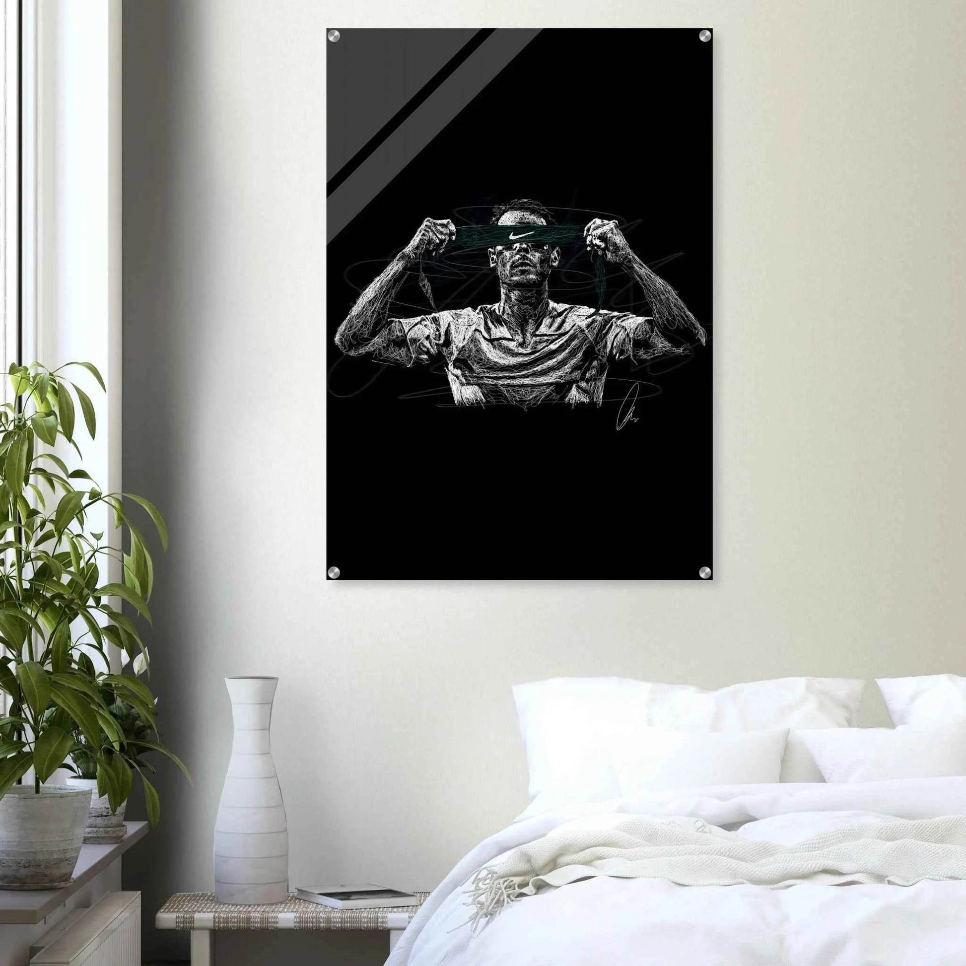 Connor McGregor Scribble Art Acrylic Print – Dynamic, Glossy, Modern Wall Decor in Various Sizes