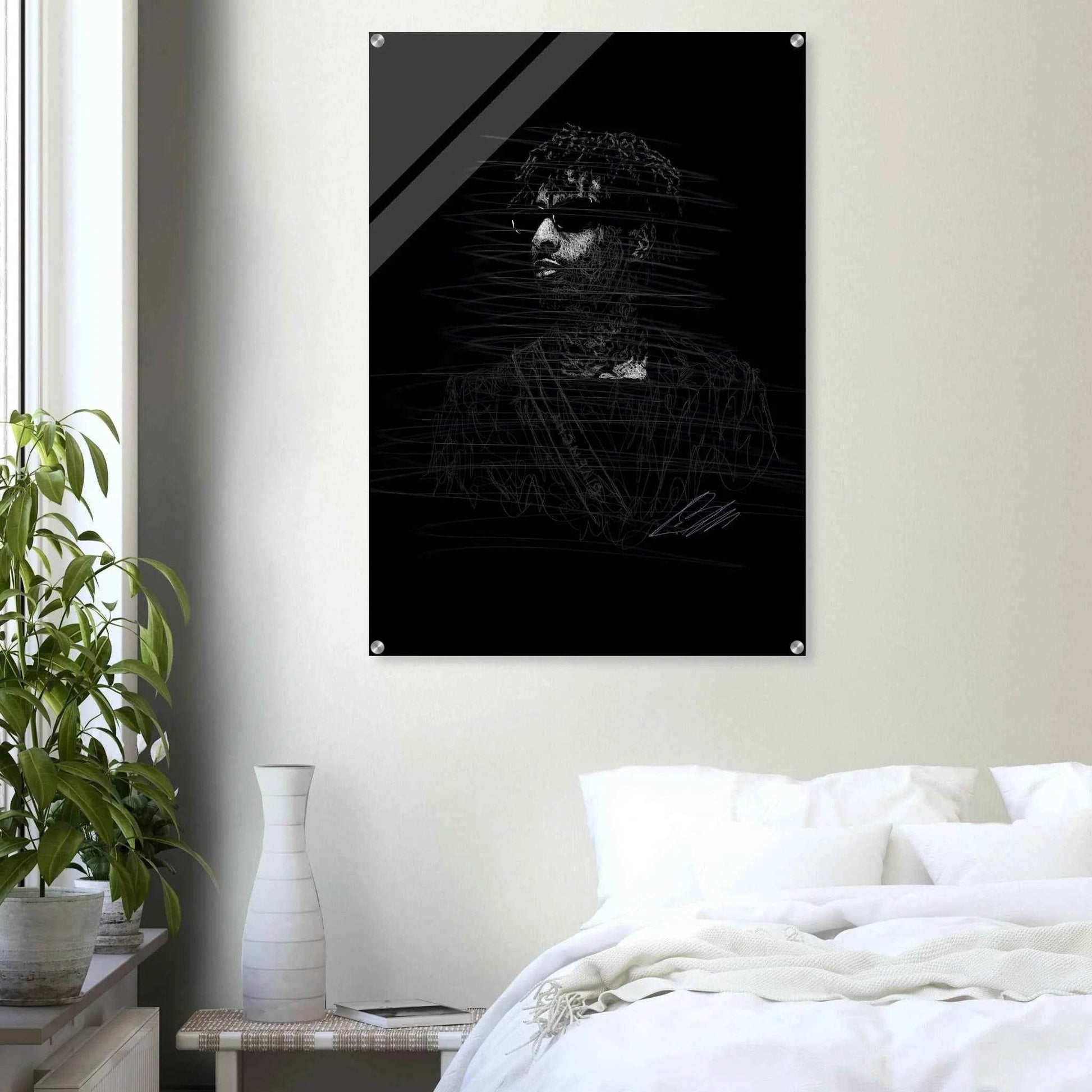 Connor McGregor Scribble Art Acrylic Print – Abstract, Dynamic, Modern Wall Decor in Various Sizes
