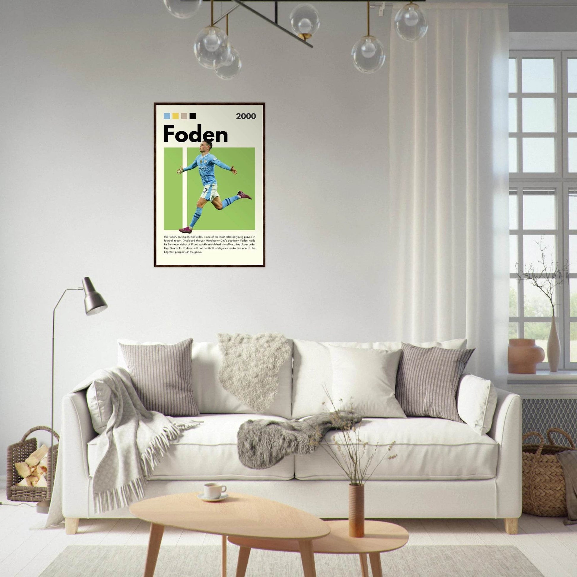 Phil Foden Manchester City Football Legend Poster Vibrantwalls