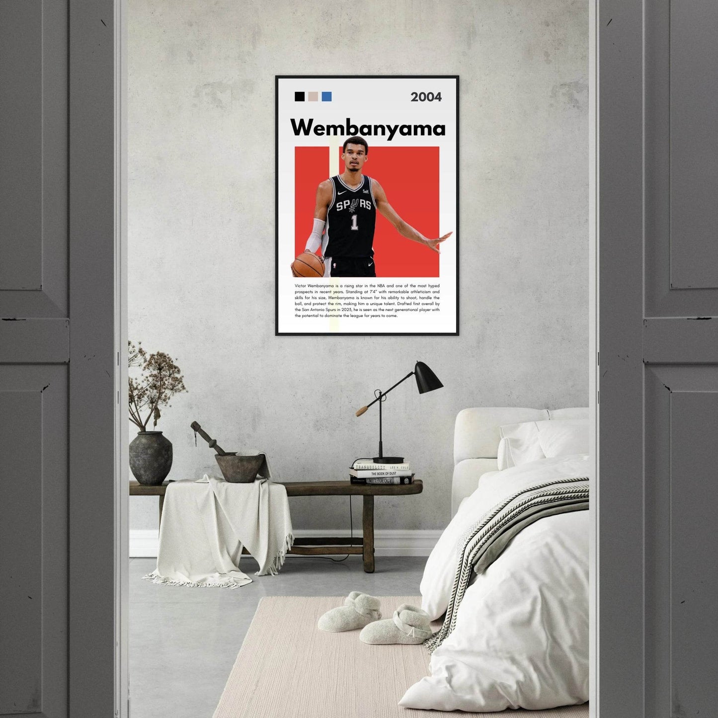 Victor Wembanyama Wemby Spurs Modern Art Print - Vibrantwalls