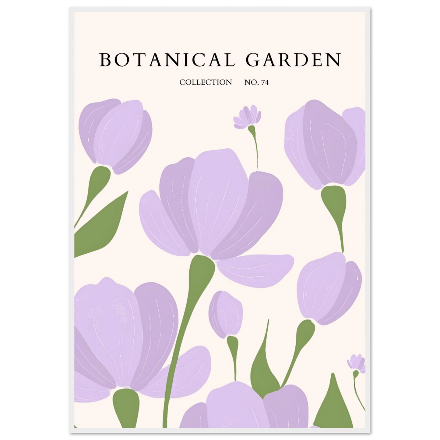 Botanical Garden Elegant Lavender Bloom Art Print - Vibrantwalls