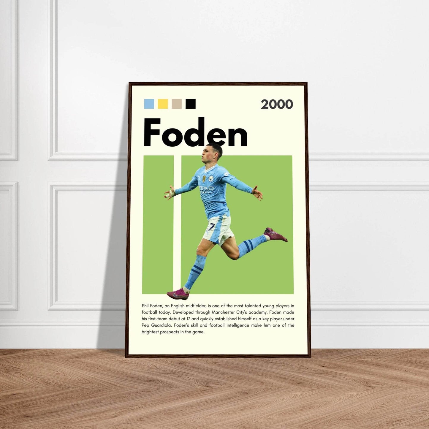 Phil Foden Manchester City Football Legend Poster Vibrantwalls