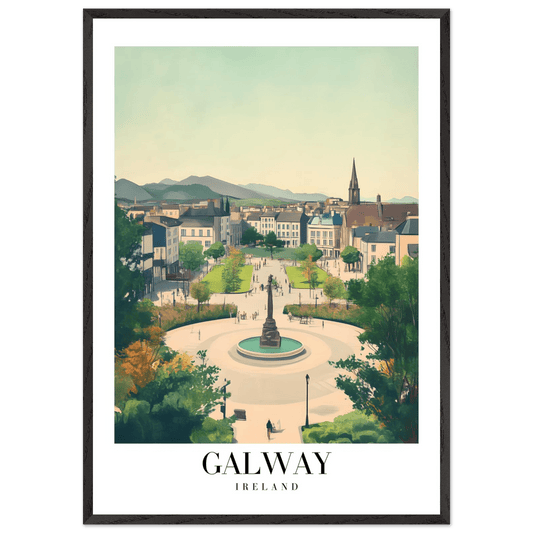 Galway Ireland Framed Poster – Vintage Travel Wall Art with Rustic Charm & Your Choice of Frame - Vibrantwalls