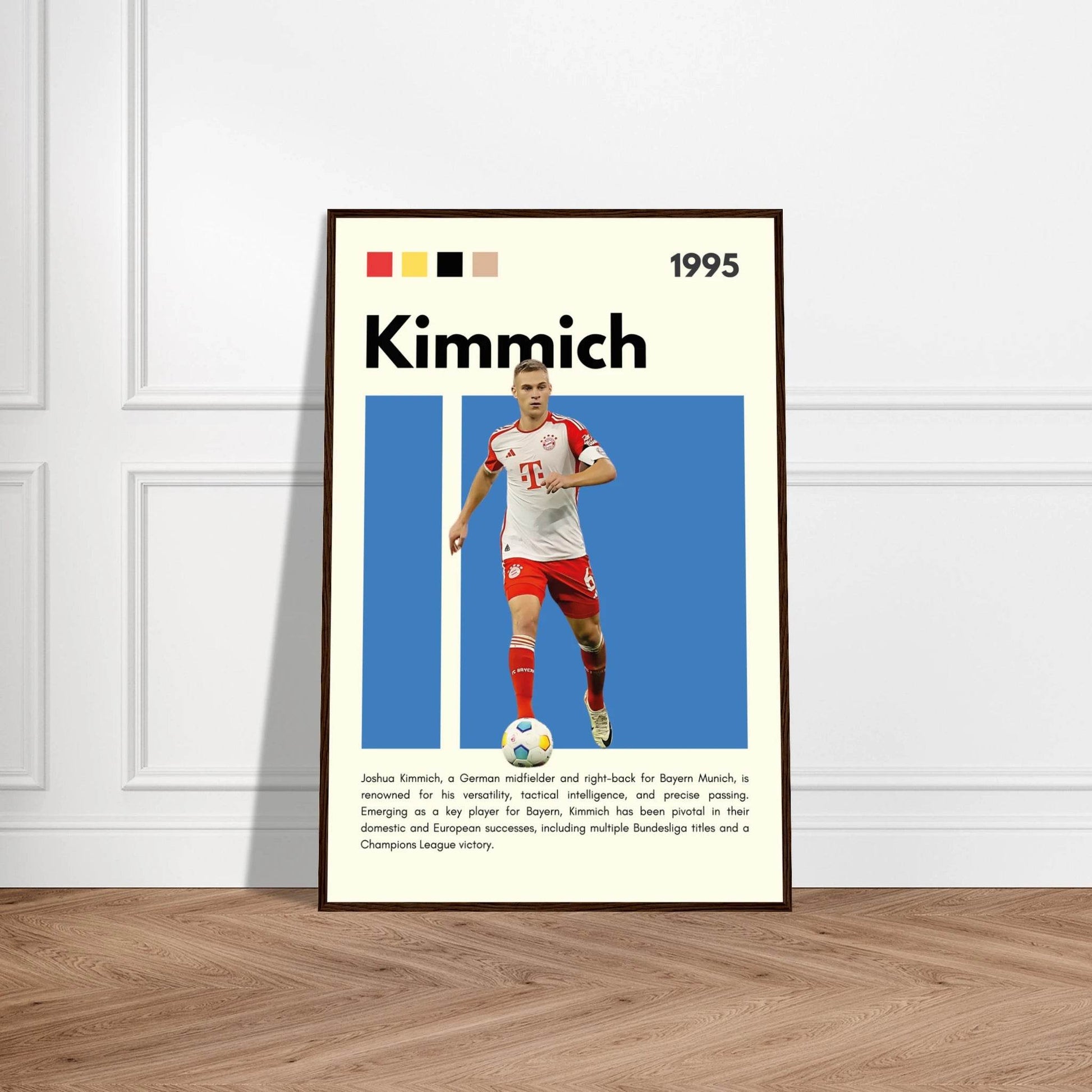 Joshua Kimmich Bayern Munich Framed Football Poster Vibrantwalls
