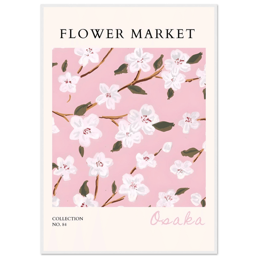 Sakura Pink Bloom Framed Poster – Delicate Floral Art Print | Ready-to-Hang in Your Choice of Frame - Vibrantwalls