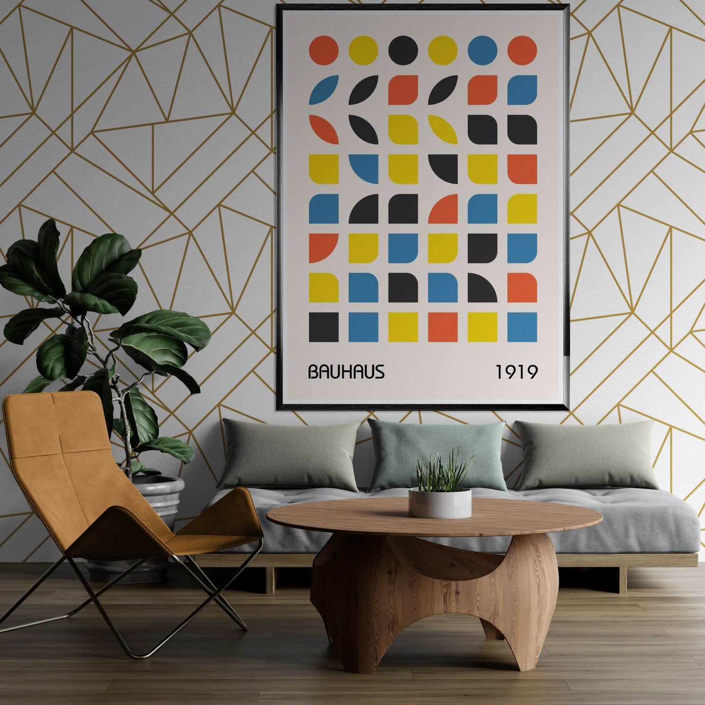 Bauhaus 1919 Geometric Abstract - Vibrantwalls