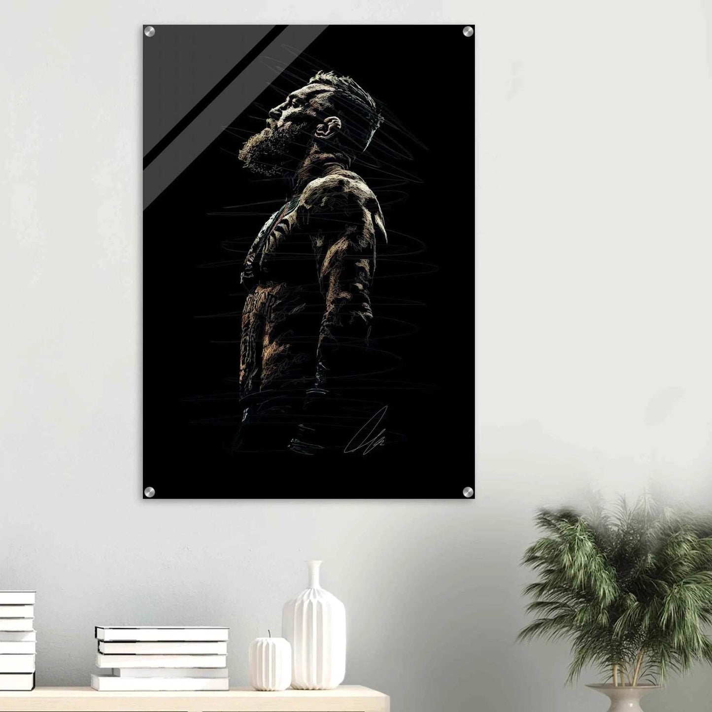 Connor McGregor Sketch Art Acrylic Print – Dynamic, Modern, Scratch-Resistant Wall Decor in Various Sizes