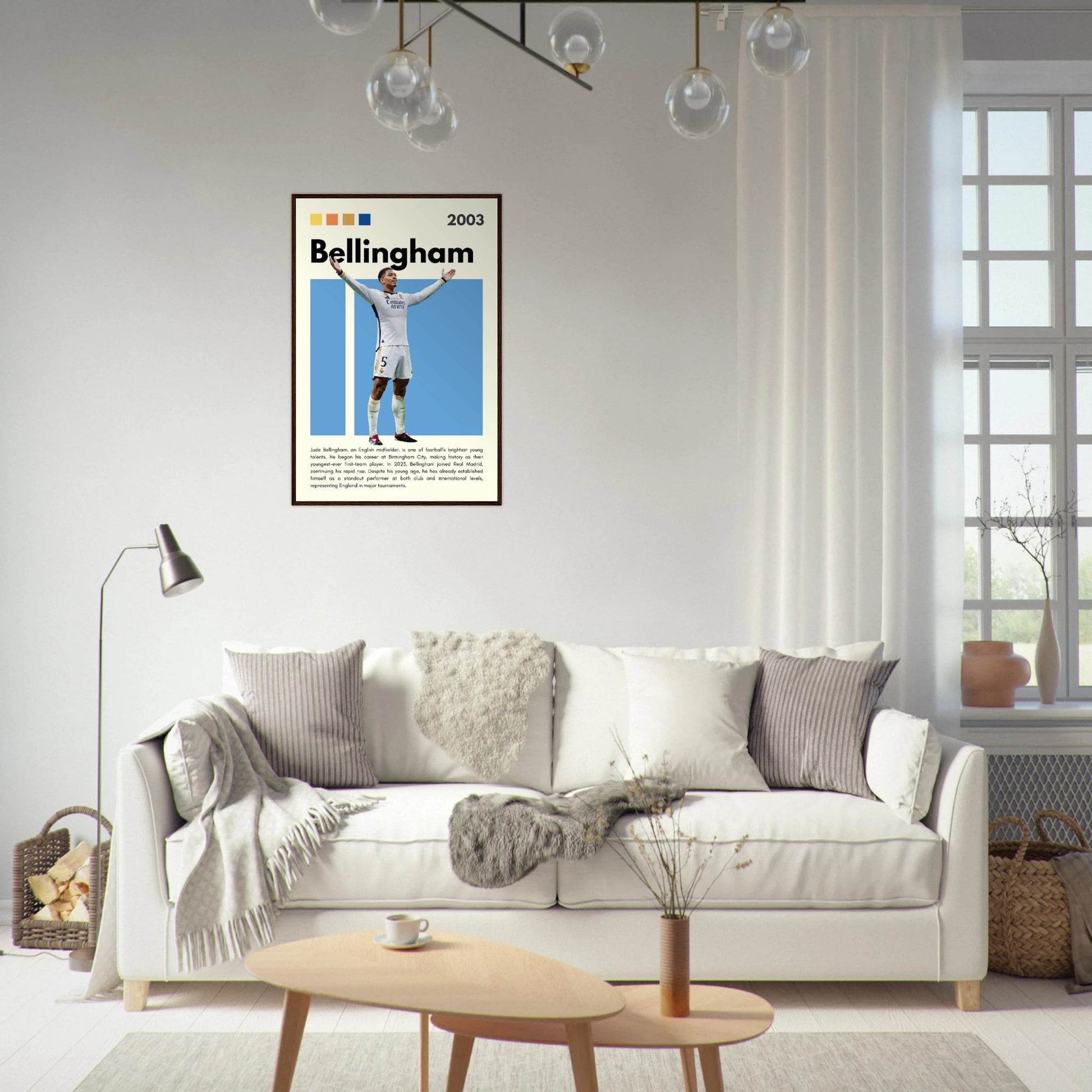 Jude Bellingham Real Madrid Football Legends Poster Wall Art - Vibrantwalls