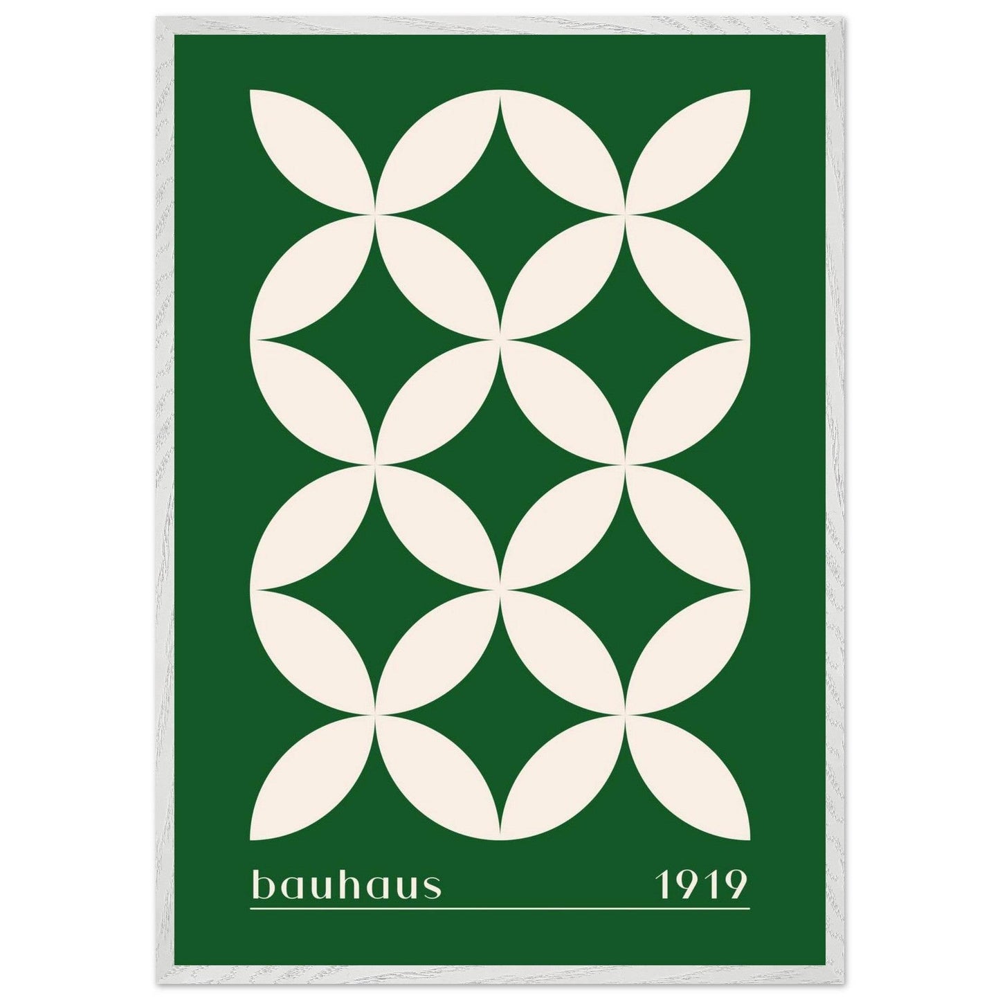 Bauhaus 1919 Green & Beige - Vibrantwalls