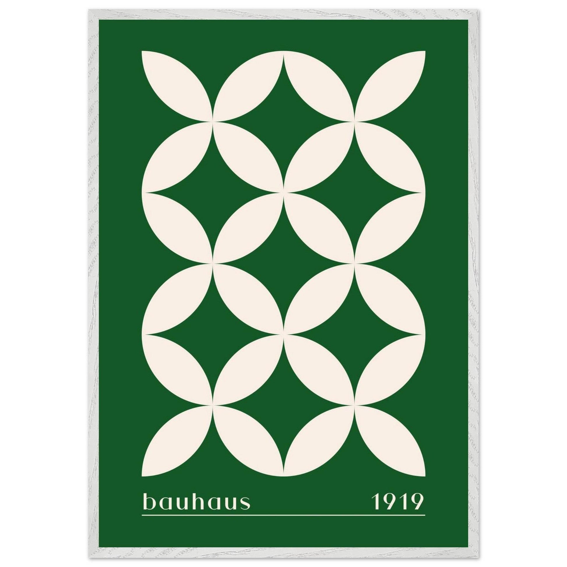 Bauhaus 1919 Green & Beige - Vibrantwalls