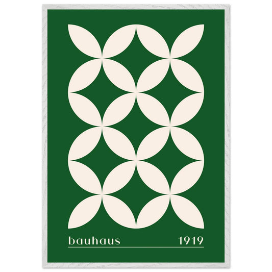 Bauhaus 1919 Green & Beige - Vibrantwalls