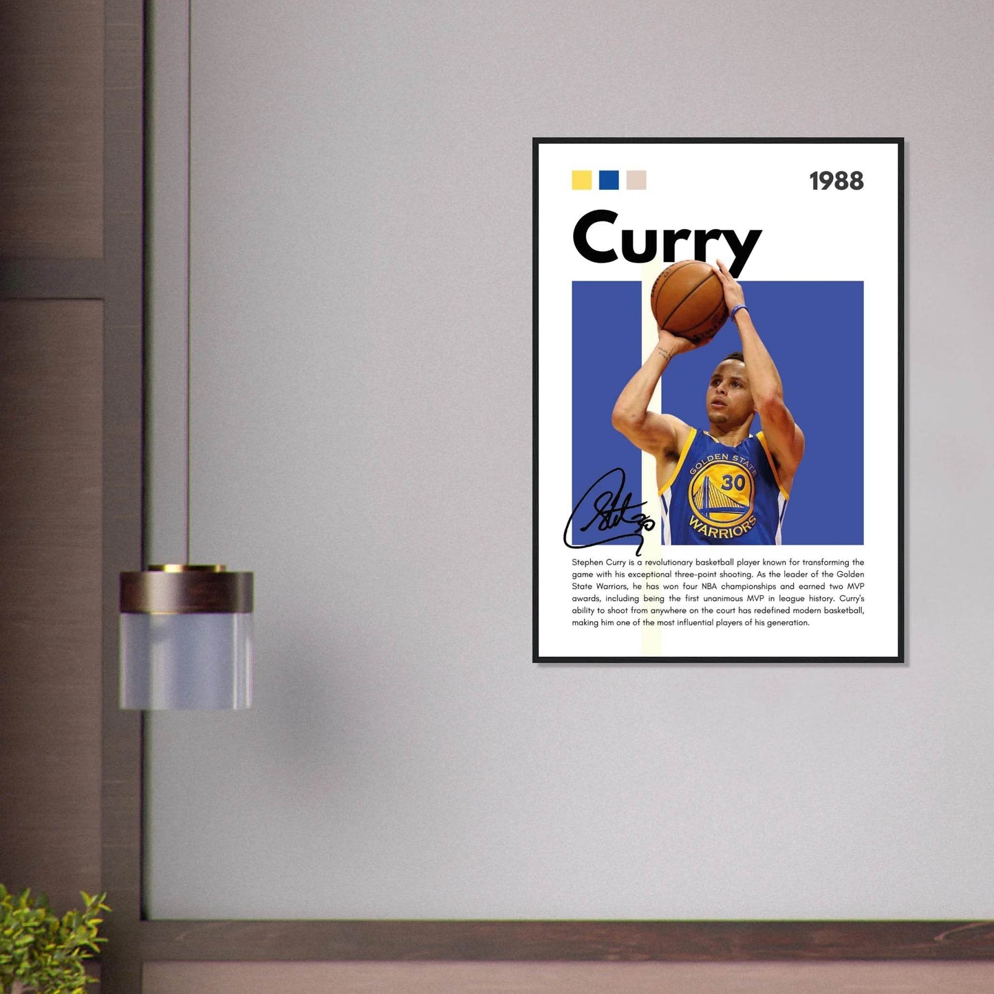 Stephen Curry Golden State Warriors Vintage Art - Vibrantwalls