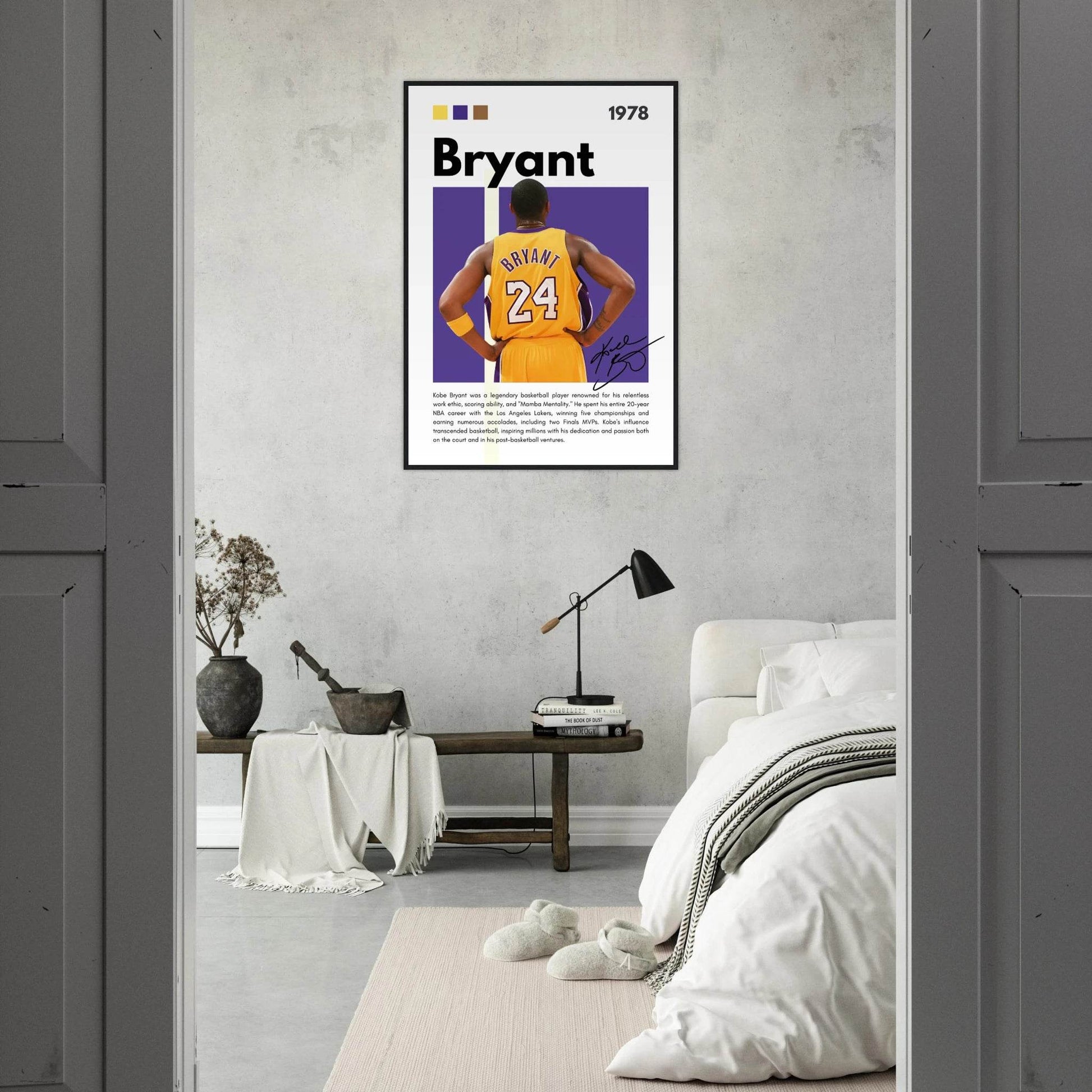 Kobe Bryant Mamba Mentality Lakers Framed Poster - Vibrantwalls