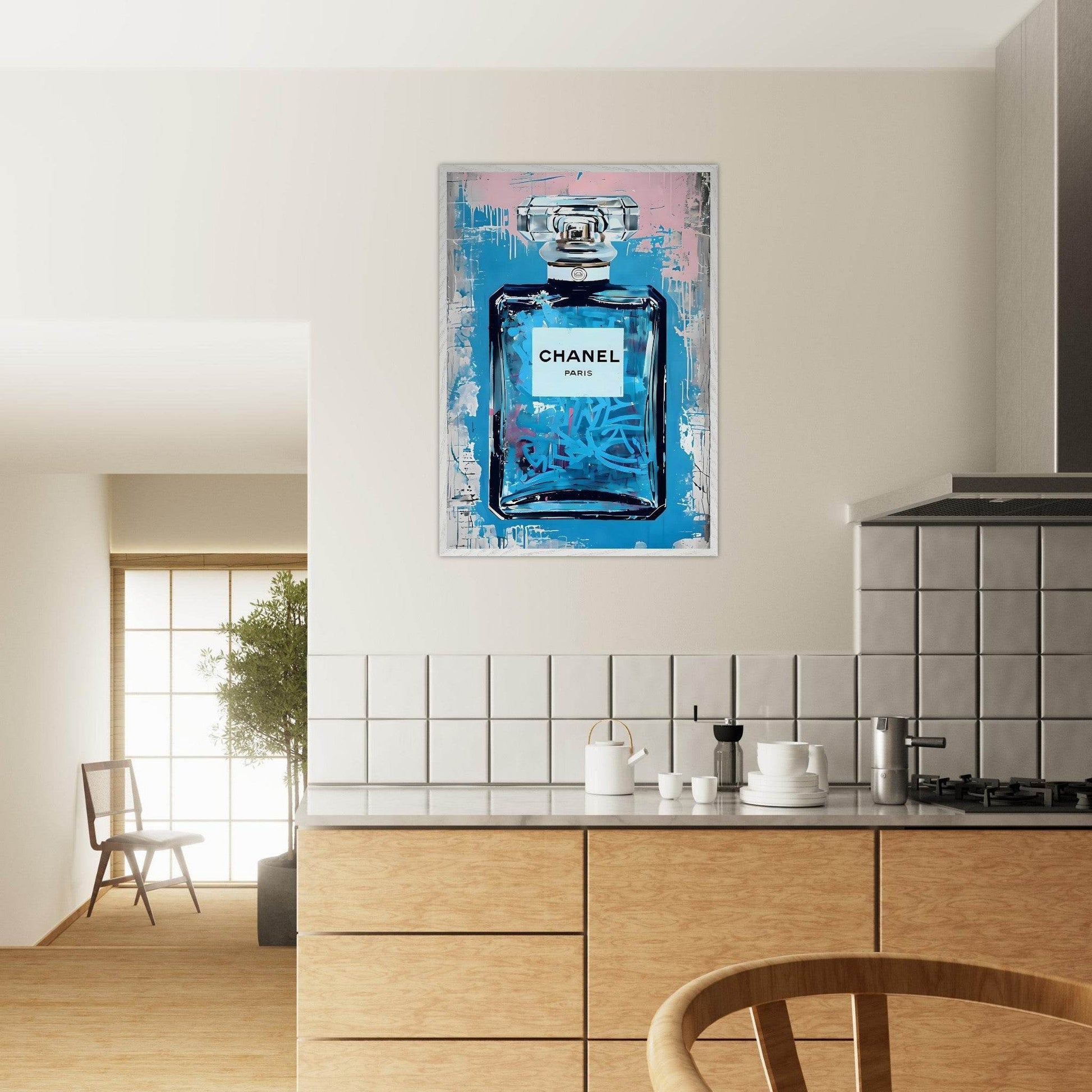 Modern Chanel Graffiti Framed Wall Art- Vibrantwalls