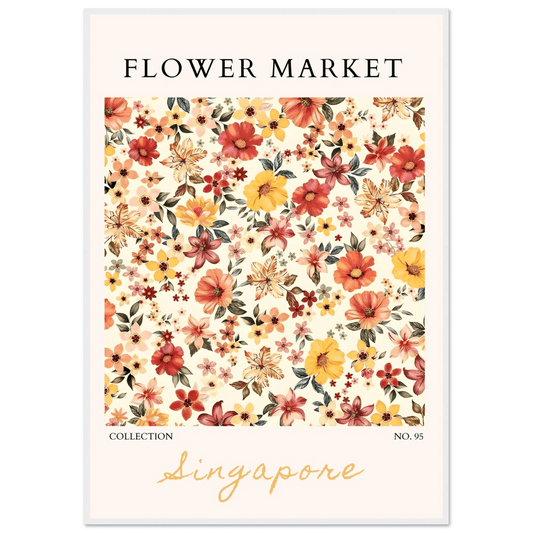 Flower Market Collection Framed Posters – Vibrant Floral Art Prints | Ready-to-Hang in Your Choice of Frame - Vibrantwalls