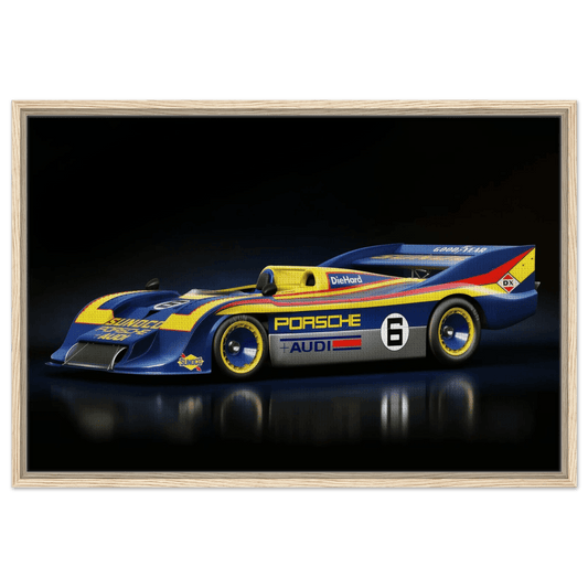 917 Porsche Spyder Canvas Framed - Vintage Framed Wall Art