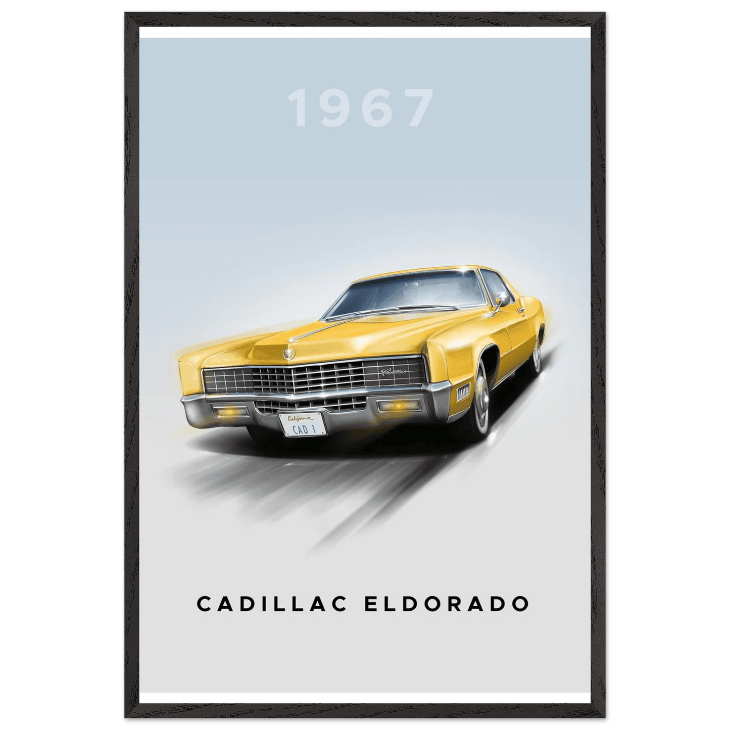 1967 Cadillac Eldorado - Iconic American Luxury Framed Poster - Vibrantwalls