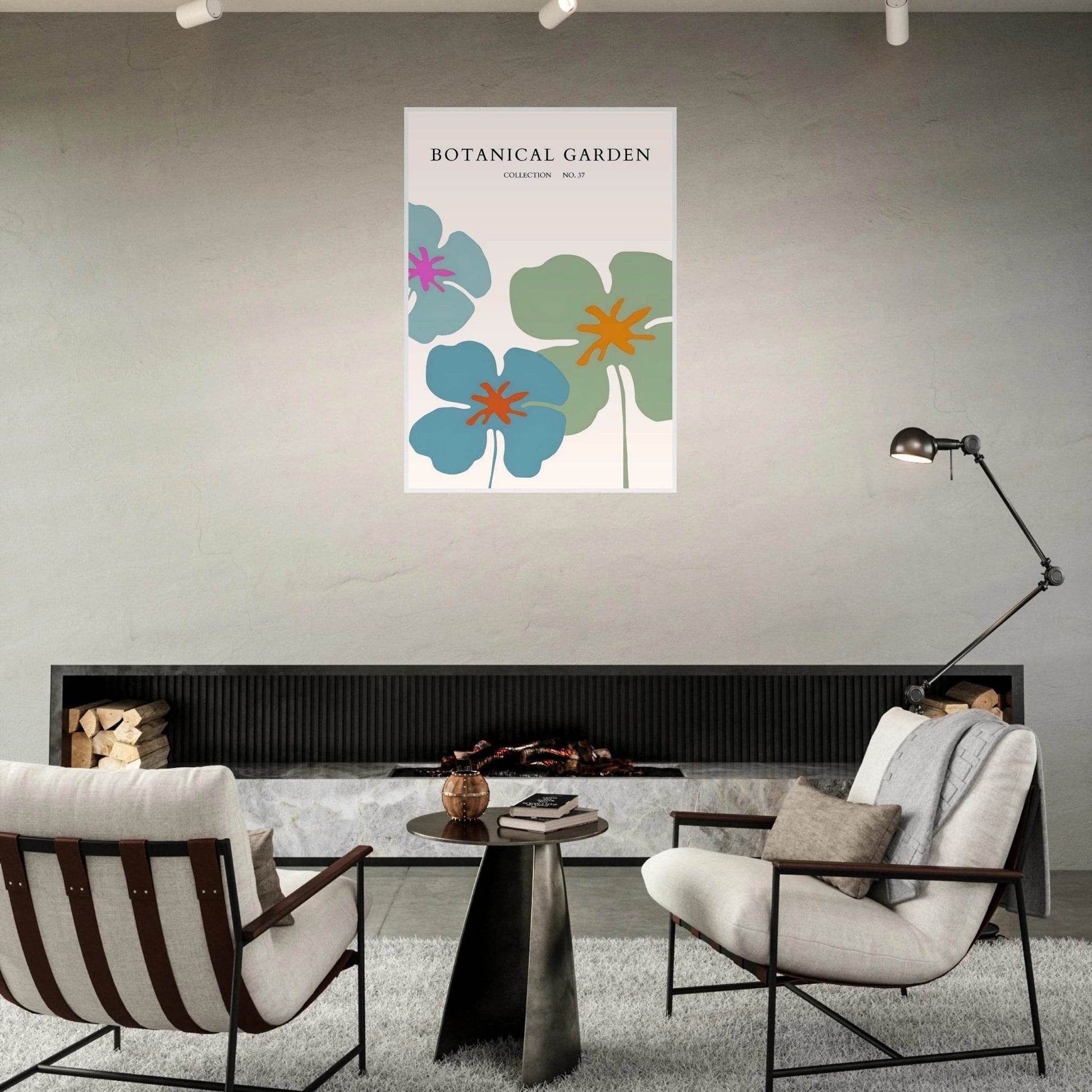 Abstract Botanical Garden Framed Posters – Vibrant Floral Art Prints in Your Choice of Frame & Size | Ready-to-Hang - Vibrantwalls