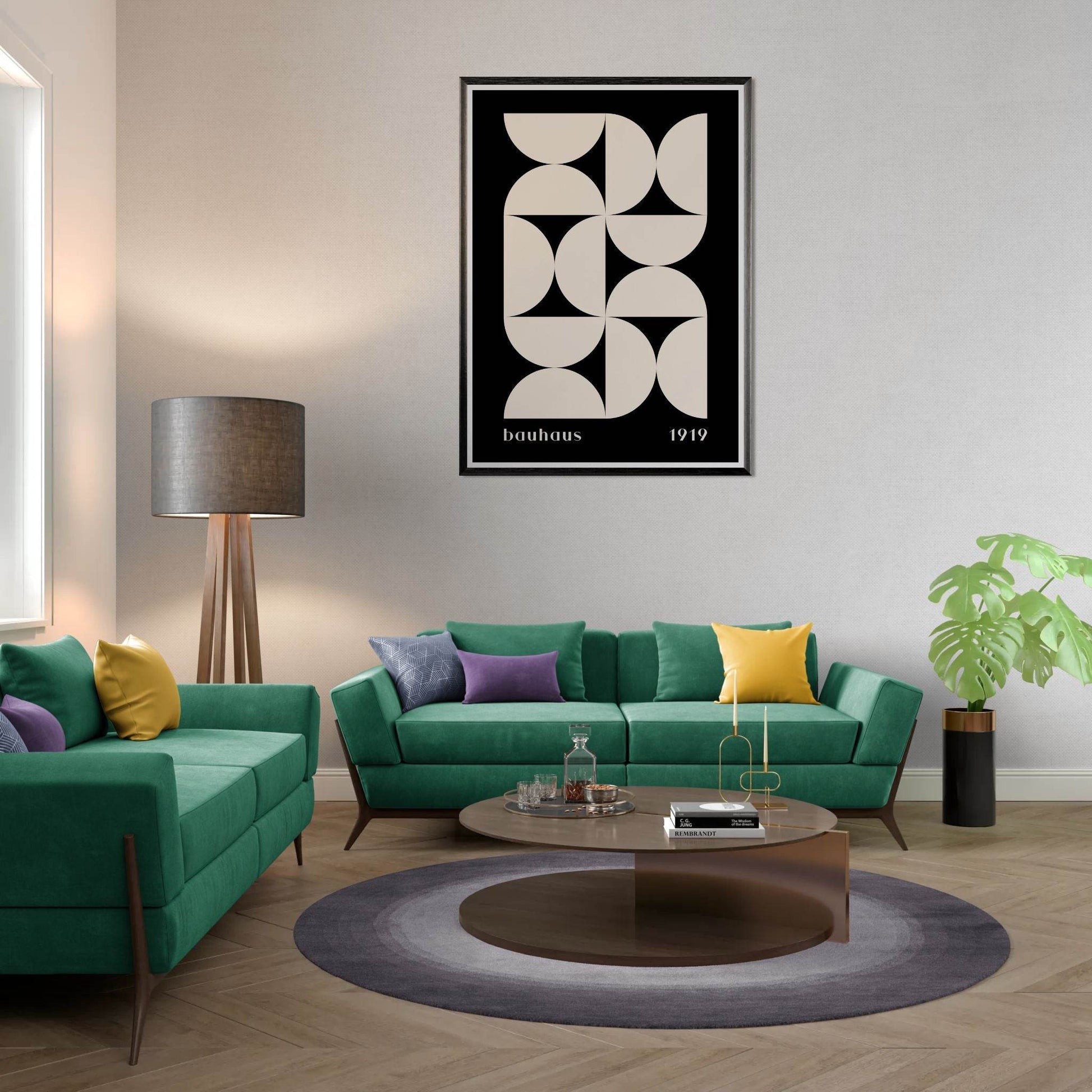 Bauhaus 1919 Geometric Abstract - Vibrantwalls