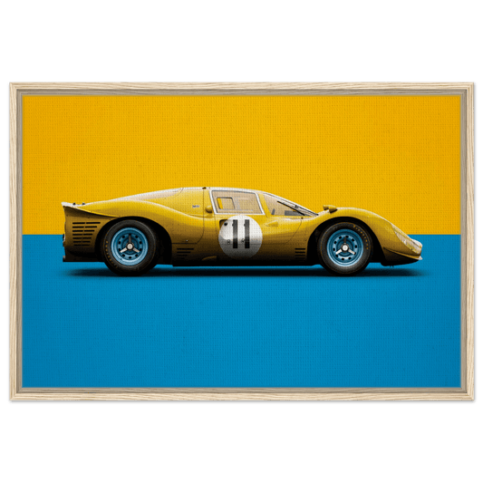 Ferrari 330 P4 - Vintage Framed Wall Art