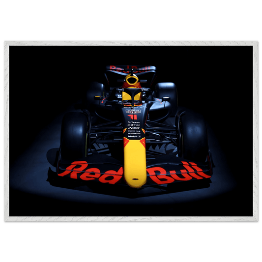 Red Bull Racing F1 Car Framed Poster – Premium Wooden Frame Art - Vibrantwalls
