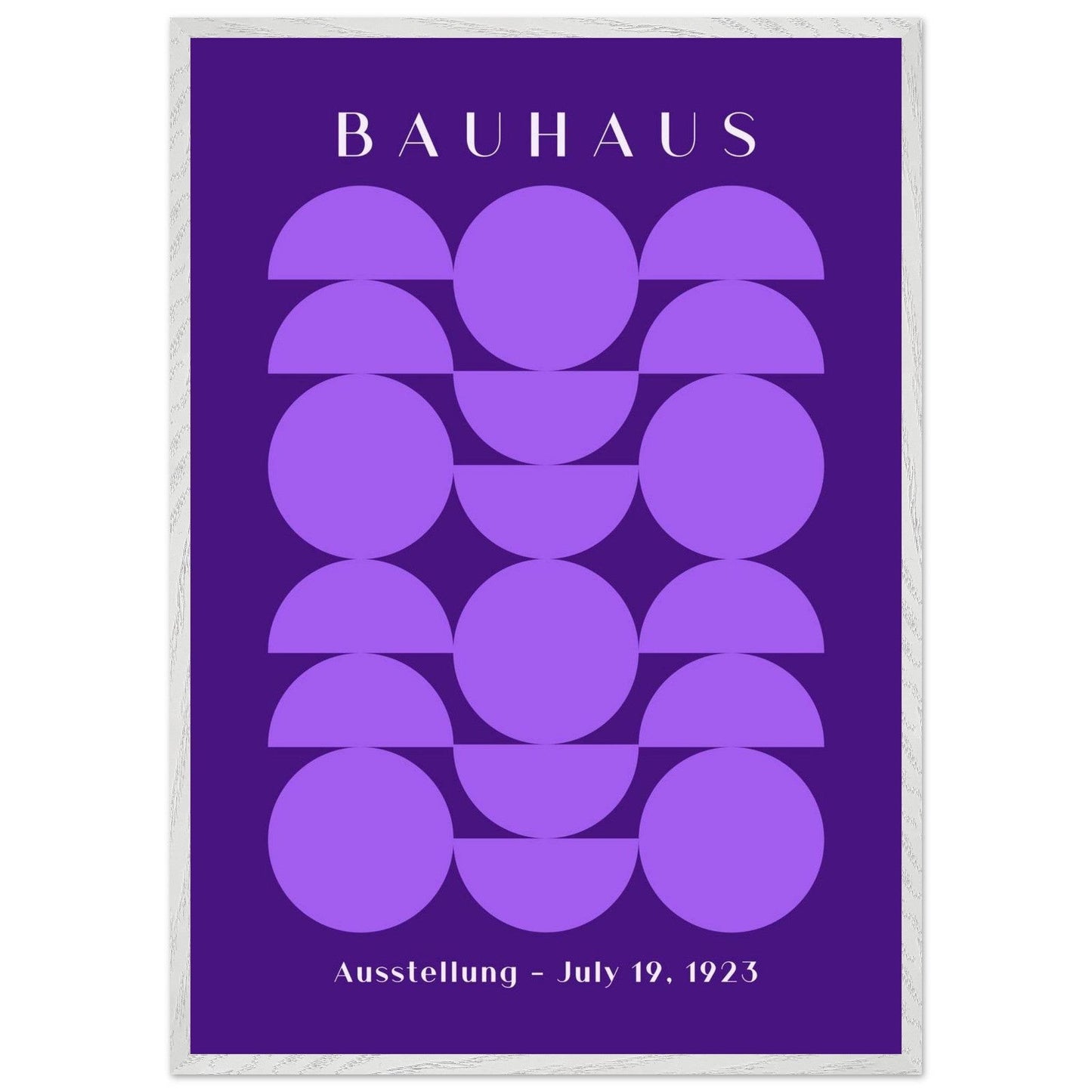 Bauhau 1923 Purple Geometric - Vibrantwalls