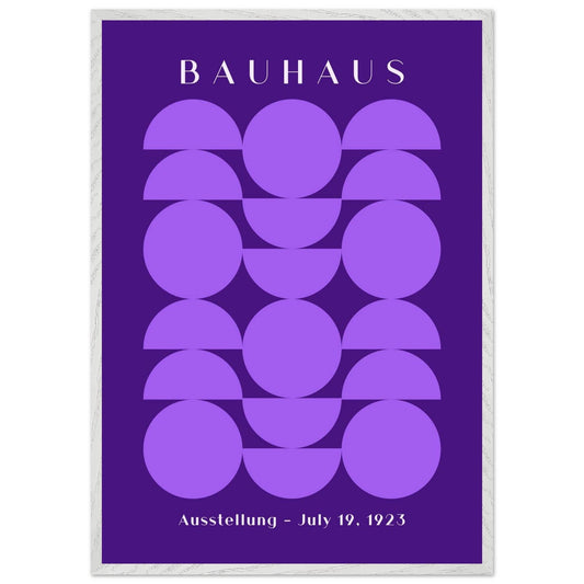 Bauhau 1923 Purple Geometric - Vibrantwalls