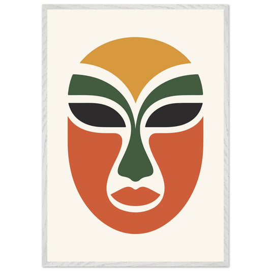 Abstract Tribal Mask Decor for Unique Home Aesthetics - Vibrantwalls