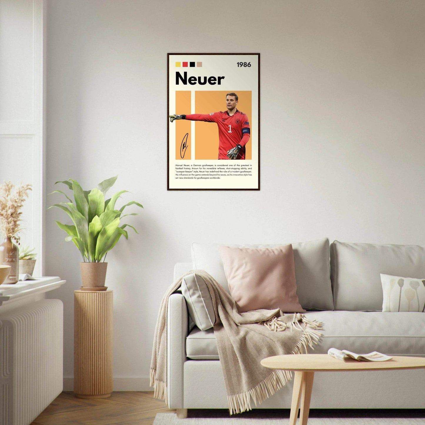 Manuel Neuer Goalkeeper Framed Football Legend Poster Vibrantwalls