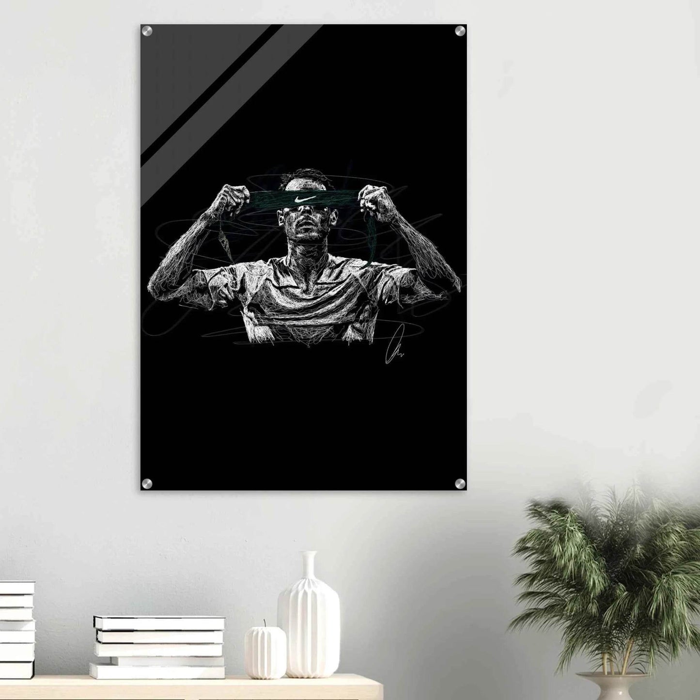 Connor McGregor Scribble Art Acrylic Print – Dynamic, Glossy, Modern Wall Decor in Various Sizes
